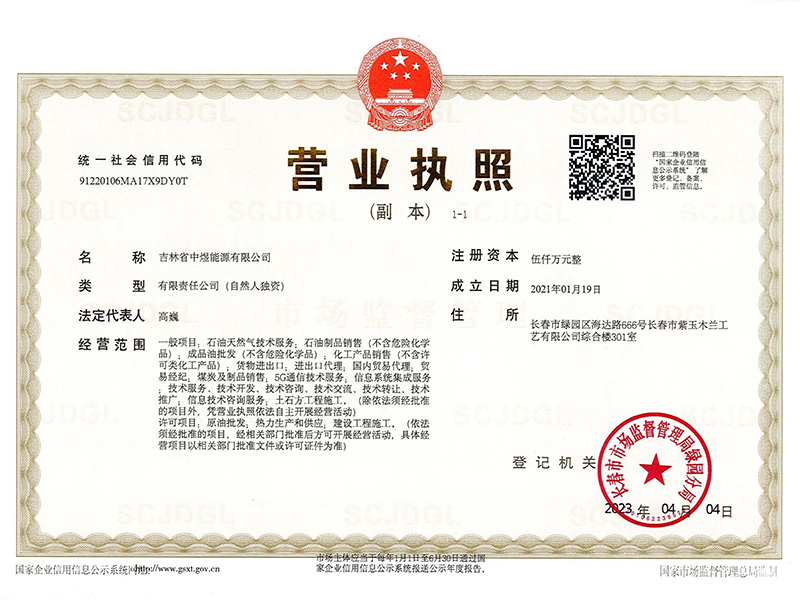 Copy of Business License